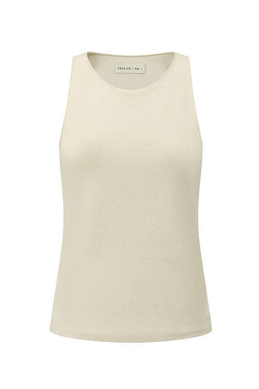 SWAYING 25 Early Fall Locked Edge Tank Vest SW-SW25PF1T03C1-MI Beige